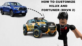 HOW TO CUSTOMIZE HILUX AND FORTUNER ON BUS DRIVER VIETNAM 2 (ROBLOX REALISTIC CAR GAME) screenshot 4