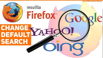 Firefox: How to change default Search Engine