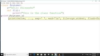 OOP CONCEPT IN PYTHON [CLASSES AND OBJECT] IN HINDI BY SHIVANSHU PRASHAR
