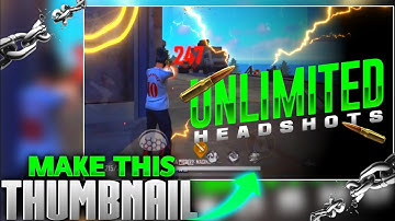 How to make Gaming Montage thumbnail in Android || Tutorial || Free Fire