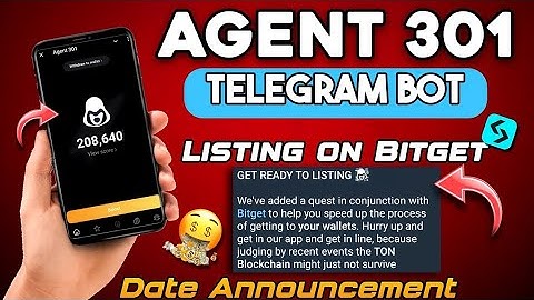 Telegram Bot Agent 301 Connect Bitget Wallet 😘 | Agent 301 Airdrop claiming | Agent 301 Listing Date