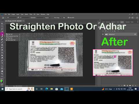 How To Properly Edit Adhar Photo in Photoshop CC @fxtechsolution