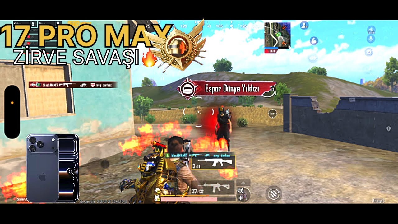 17 PRO MAX ZİRVE SAVAŞI MAÇINDA 1v4 KALDIM… SONU EFSANE! 
