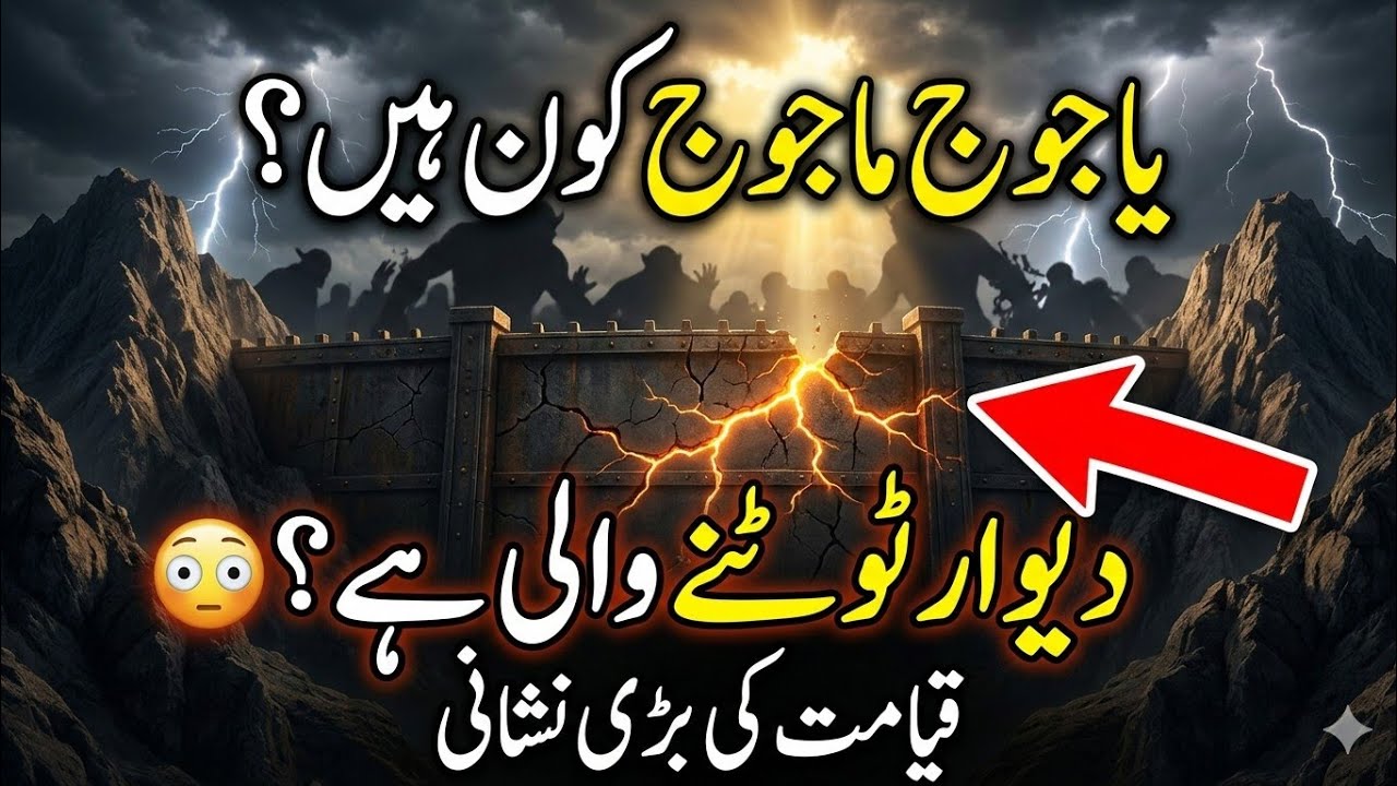 یاجوج ماجوج کا خروج | حضرت عیسیٰؑ کے زمانے کا ہولناک واقعہ.Qayamat ki nishani ✔️