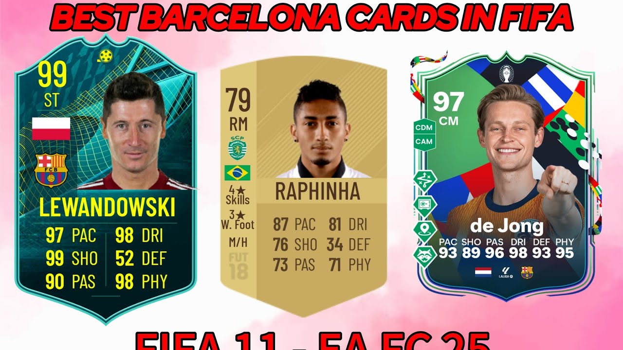 BARCA BEST AND WORST CARDS IN FIFA! (FIFA 11 - EA FC 25)