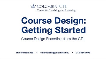 Course Design Essentials (Online) – Getting Started