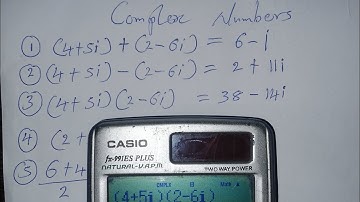 Addition, Subtraction, Multiplication and Division of Complex Numbers