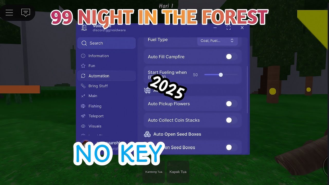 99 Night in the Forest Script 2025 – Kill Aura, Aura Tree, 2x Diamond ...