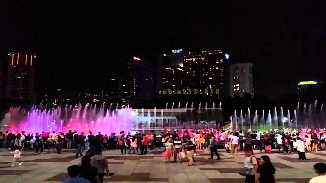 KLCC MUSICAL FOUNTAIN MALAYSIA LED LIGHT YouTube