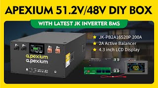 How to bulid the 48v battery pack use Apexium DIY Box with JK Inverter 200A BMS?fit EVE 280ah 304ah