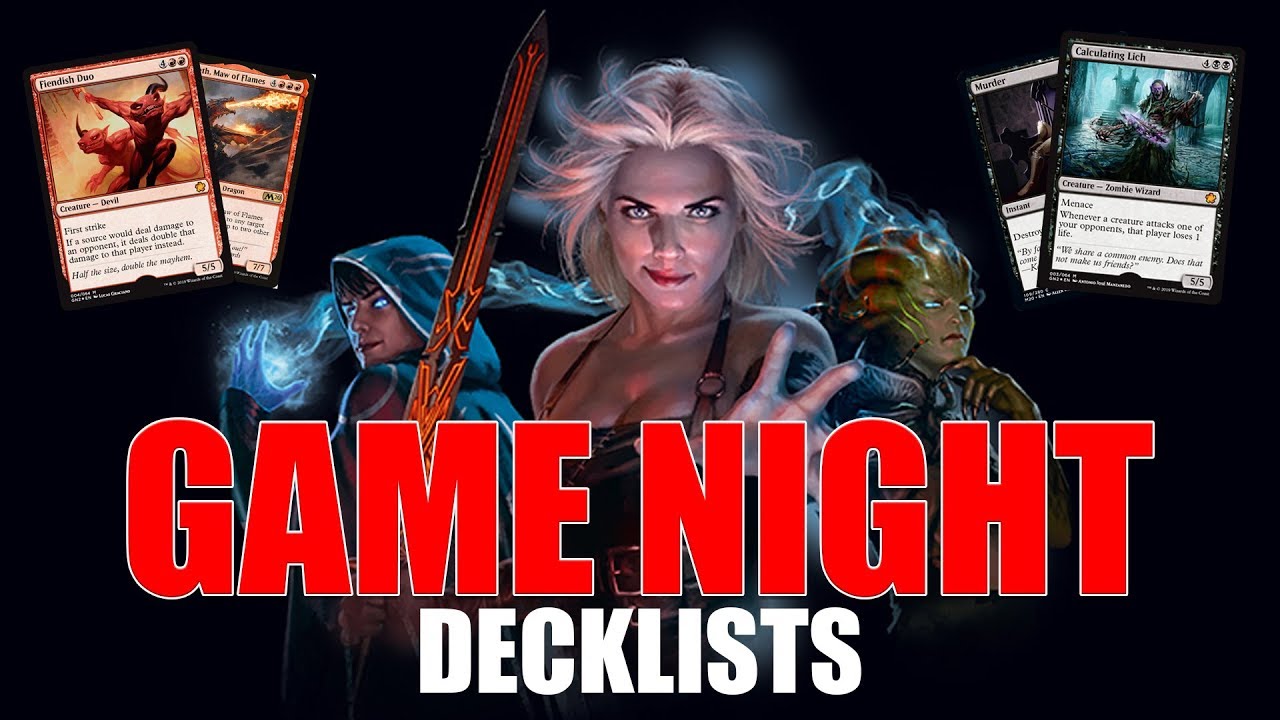 Game Night Decklist Revealed | 2019 Game Night Magic: The Gathering  Decklists Breakdown