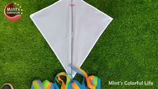 New—White DIY Kite 3 Pack Assembly Video screenshot 4