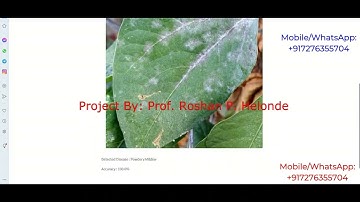 Detection Of Soybean Plant Disease Using Image Processing Python Project With Source Code