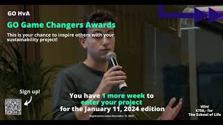 GO Game Changers Awards #7   - sign up reminder