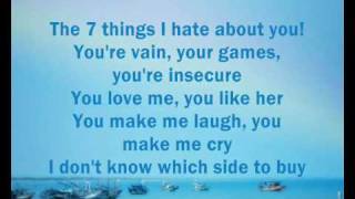 miley cyrus 7 things lyrics