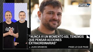 Juan Grabois con Ernesto Tenembaum y Reynaldo Sietecase