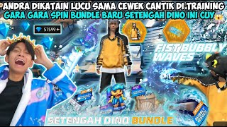 ANDRA DIKATAIN LUCU SAMA CEWEK CANTIK GARA GARA SPIN BUNDLE BARU SETENGAH DINO😱