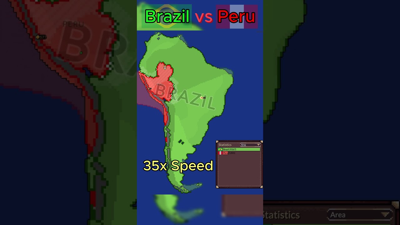 Brazil vs Peru in Ages of Conflict | Timelapse 