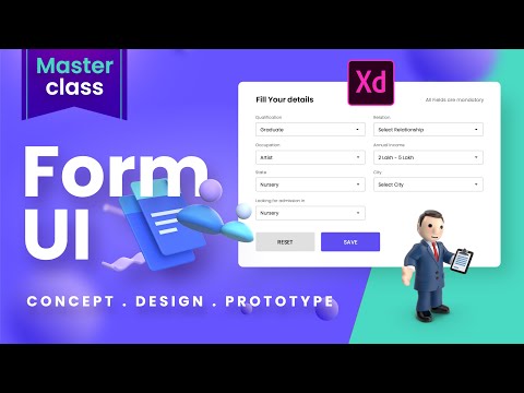 Creative Parallax style Form UI in Adobe XD 2021 | Hindi Tutorials  #xdtutorial #uidesign