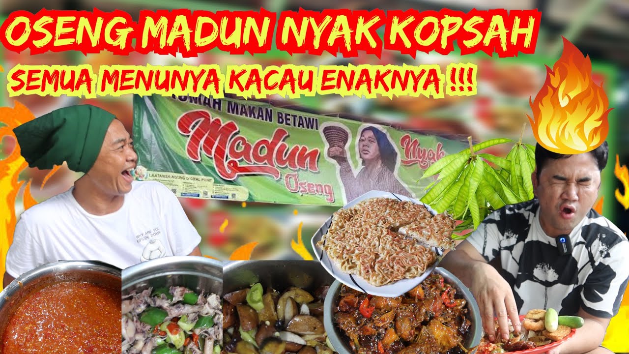 MADUN OSENG NYAK KOPSAH ENAKNYA GA ADA LAWAN‼️JENGKOL CABE BAWANGNYA BIKIN NAGIH!🔥