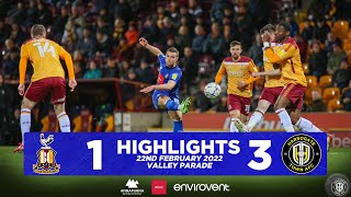 Bradford City 1-3 Harrogate Town Highlights