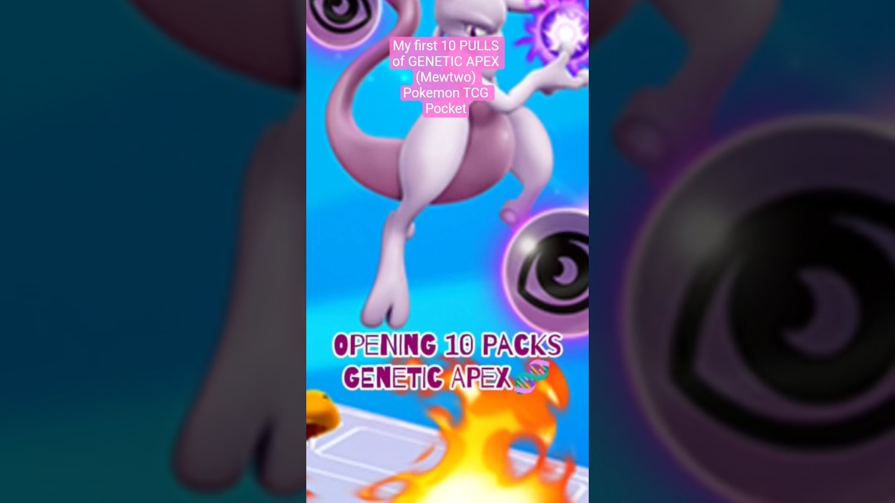 My First 10 PULLS of Genetic Apex | Mewtwo - Pokemon TCG Pocket