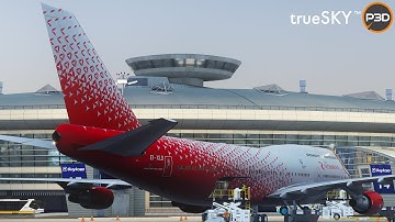 Prepar3D v5 | Spectacular flight from Moscow to Goa | PMDG 747-400 | trueSKY