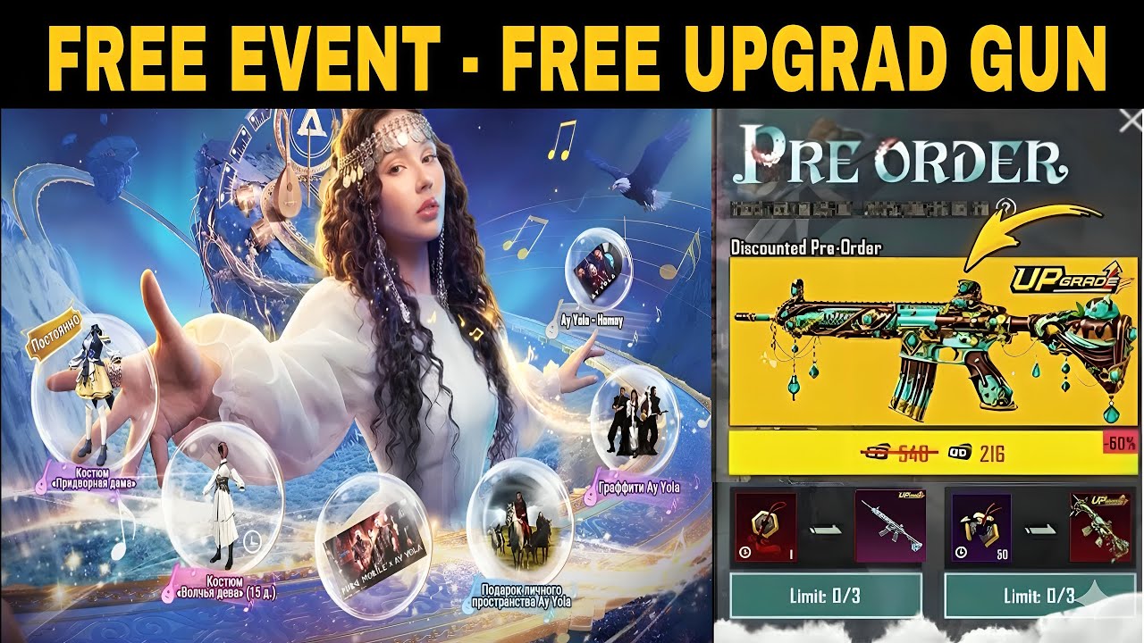 😱Get Free Permanent Set & Excepted Skins In 4.3 Old Rare 2 Upgradable Guns | Free New Event | PUBGM