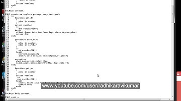PL/SQL: Packages part-2