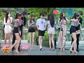 Tik Tok Trung Quốc - Anh chàng soái ca và dàn soái tỷ cực cool ngầu trên phố đi bộ