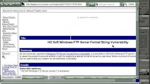 DoS attack against Windows FTP Server   DoS