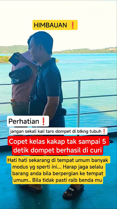 Tangan dewa copet kembali berulah terekam cctv ‼