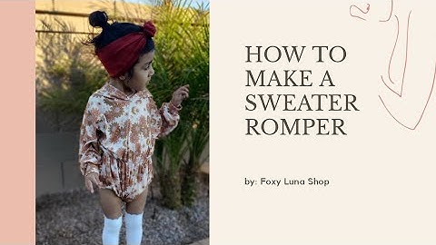How to Make Lowland Sweater Romper (Sewing Tutorial)