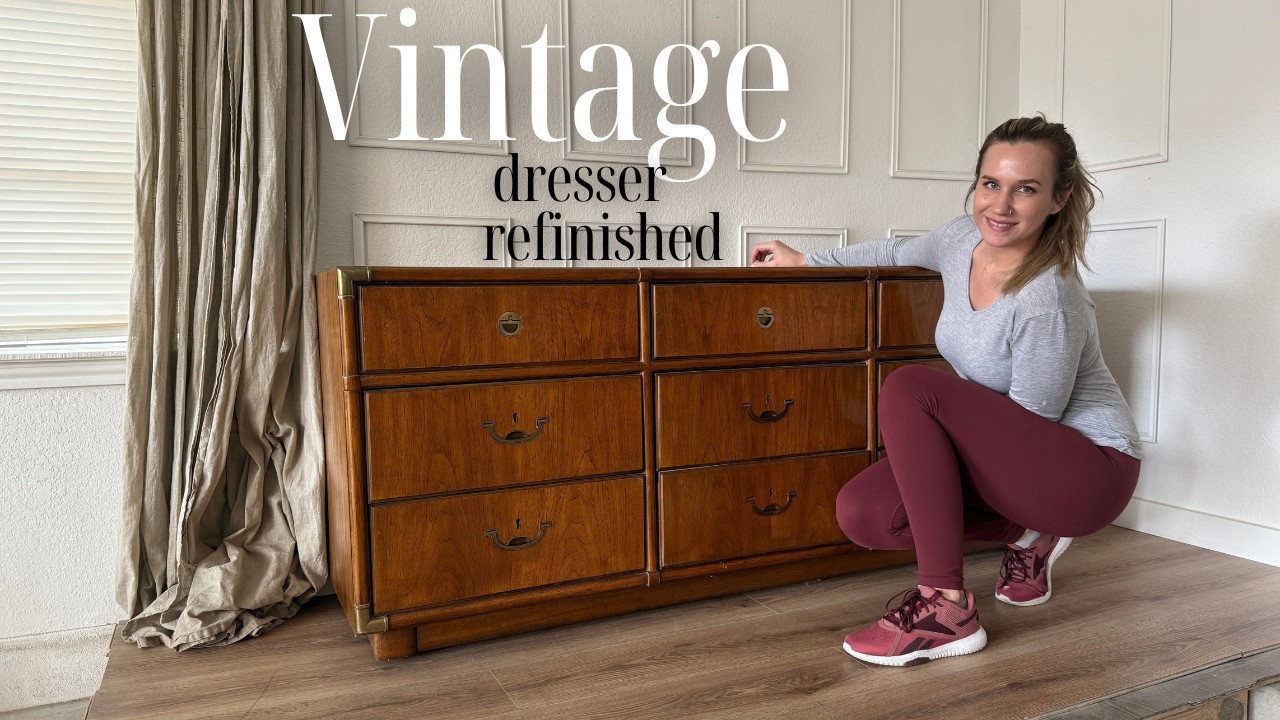 Винтажный комод полностью отреставрирован | От тусклого покрытия до прекрасного преображения