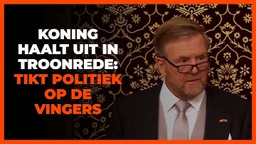 Willem-Alexander haalt keihard uit in troonrede: ´Tik op vingers van de politiek´