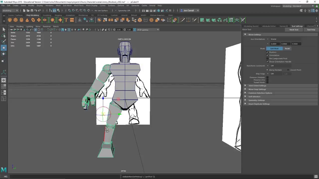 Character Block Out In Maya 2018 Image Planes Pt 2 19 02 18 Youtube