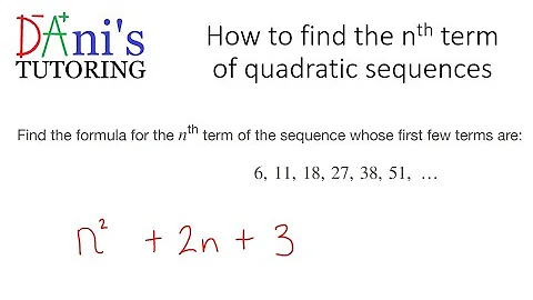How to find the nth term of a quadratic sequence (GCSE Higher)