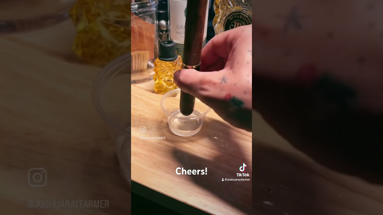 Tequila and a cigar… rubbing together! 