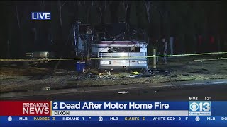 2 Killed In Dixon Motor Home Fire