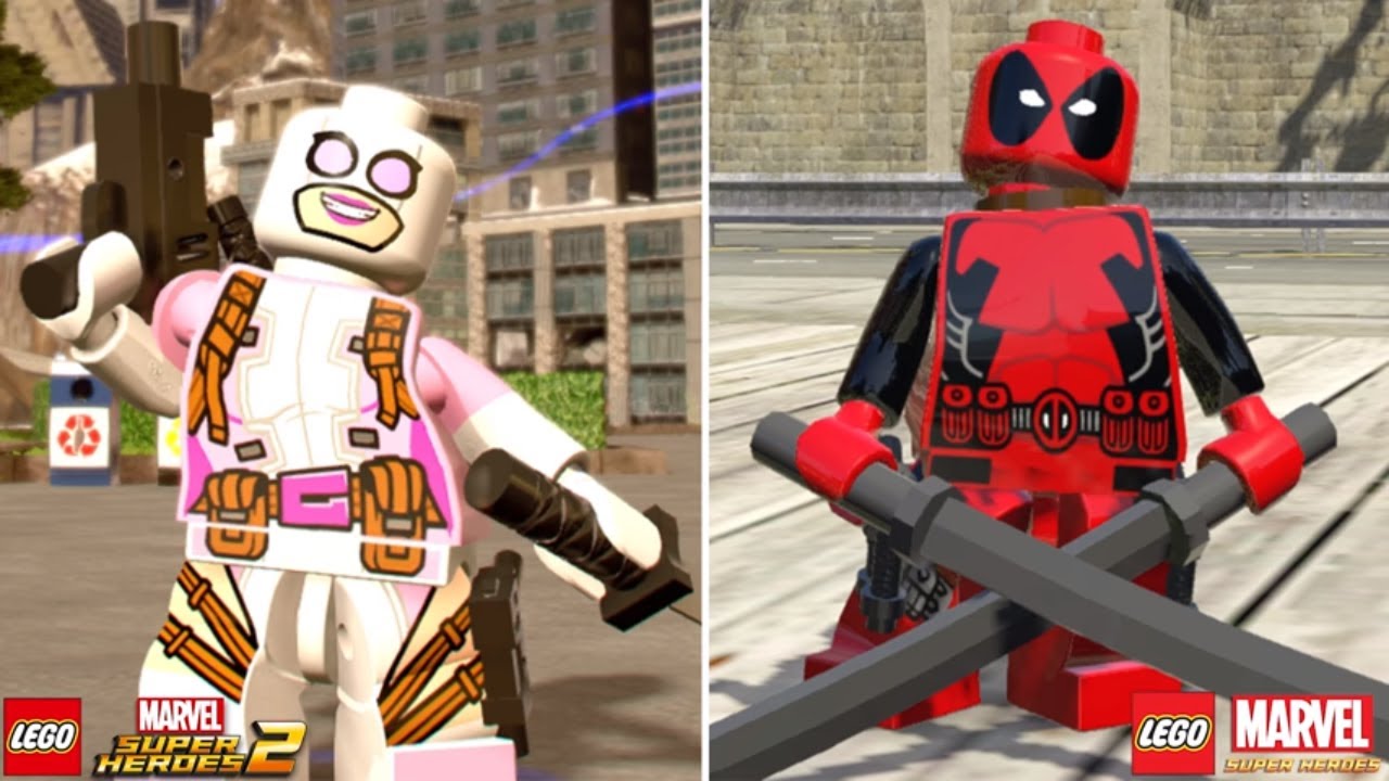 LEGO Marvel Super Heroes 2 vs LEGO Marvel Superheroes Characters (Side by  Side Comparison) Part 4 - YouTube