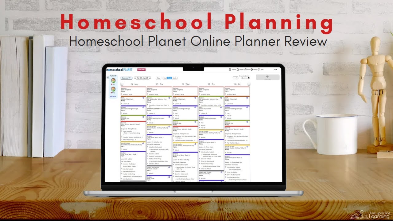 Homeschool Planet Online Planner -- product review - YouTube