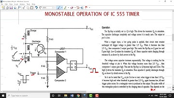 Monostable MV using 555 Timer