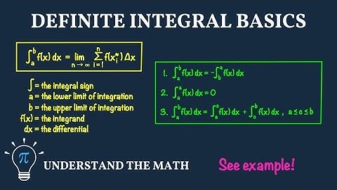 Definite Integral Definition, Properties, and Example | From Riemann Sums to Integral Notation
