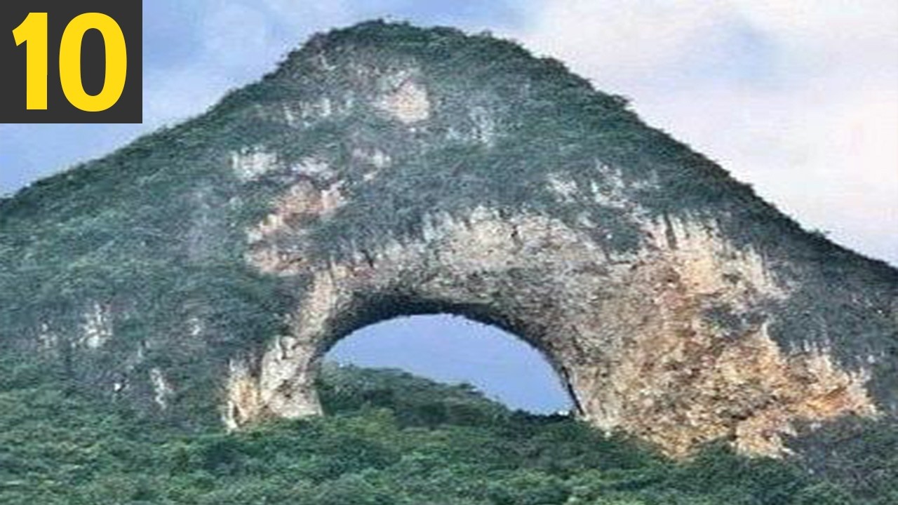 10 Mountains WITH A HOLE IN THEM!