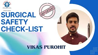SURGICAL SAFETY CHECKLIST II MSN II Nursing II NORCET II Target AIIMS