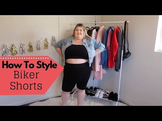 how to dress up biker shorts plus size HOW TO STYLE BIKER SHORTS | 5 OUTFITS | MID - PLUS SIZE FASHION
