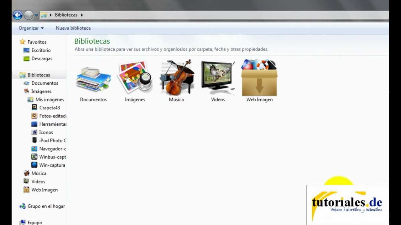 Cambiar iconos de carpetas en windows 7 - YouTube