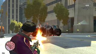 Gta 4 - Niko Police Station Shootout Fight With Fib Six Stars
