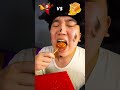 Spicy sauce vs honey sauce emoji food challenge  sweet rice donuts mukbang funny shorts