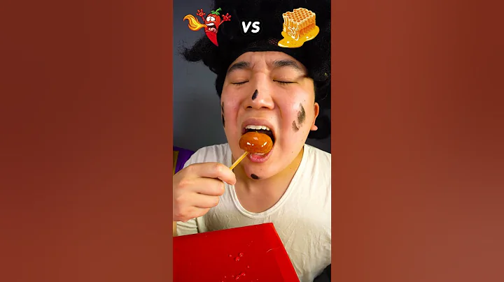 Spicy Sauce vs Honey sauce Emoji food Challenge | Sweet Rice Donuts Mukbang Funny Video #shorts